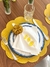 Guardanapo Off White com Bordado Eucalipto Amarelo - comprar online