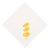 Guardanapo Off White com Bordado Eucalipto Amarelo