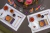 Rectangular Waterproof Placemat Off White with Burgundy - Pistacchio Home
