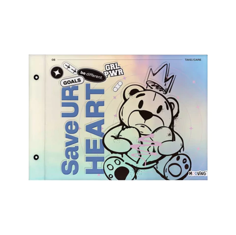 CARPETA MOOVING - GIRL POWER HOLOGRAFICA - N°5 DOS TAPAS - comprar online