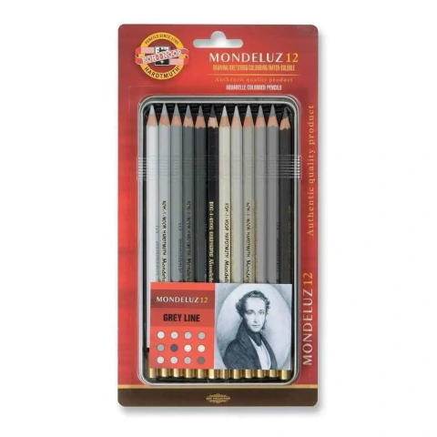 LÁPIZ KOH-I-NOOR - GREY LINE - HARDTMUTH X12