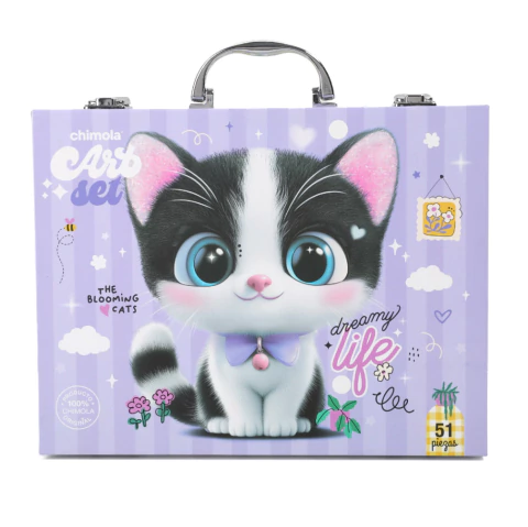 SET ARTE INFANTIL CHIMOLA CAT SUPER COMPLETO C/51 PRODUCTOS - comprar online