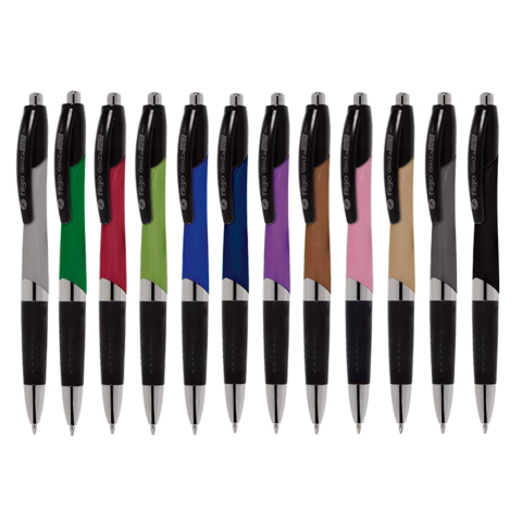 BOLÍGRAFO FILGO RETRÁCTIL GINZA TRAZO MEDIO 1.0 TINTA NEGRO