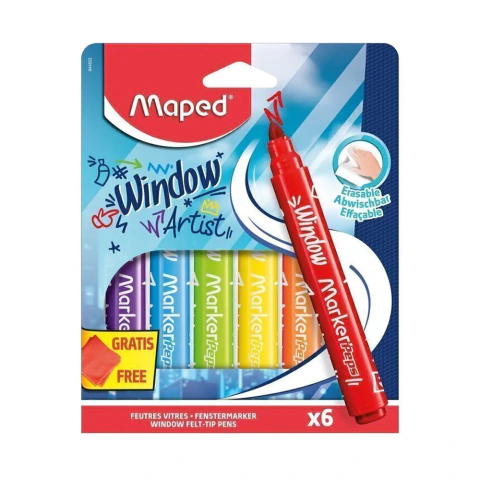MARCADORES MAPED WINDOW MARKERPEPS X6 PARA VENTANAS