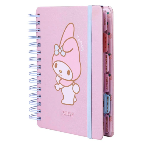 AGENDA MOOVING MY MELODY 2027 14X20 CM - DIA X PAGINA