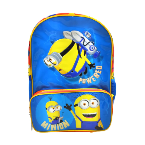 MOCHILA WABRO MINIONS POWERED 16" ESPALDA