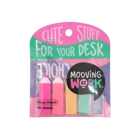 NOTAS ADHESIVAS MOOVING LAPIZ NEÓN X 125