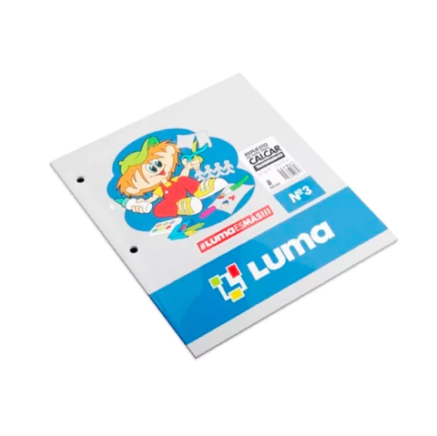 REPUESTO PAPEL DE CALCAR LUMA N3 8 HOJAS