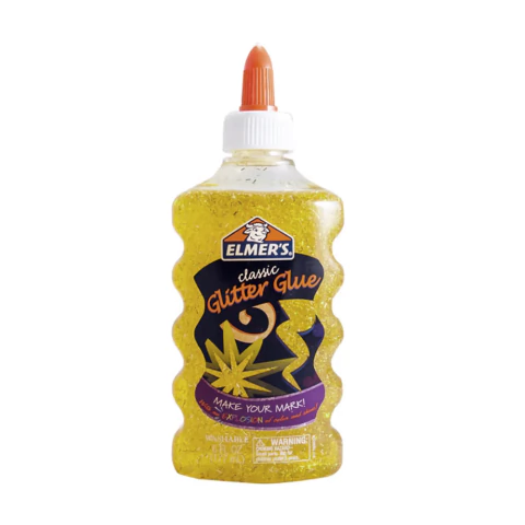 PEGAMENTO ELMER´S GLITTER AMARILLO PARA SLIME