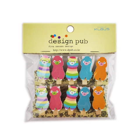 BROCHE CON HILO LLAMAS X 10