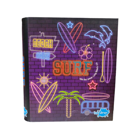 CARPETA INK DROP A4 NEON