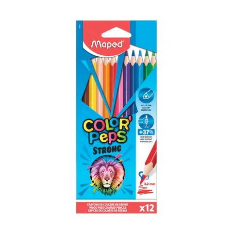 LÁPIZ MAPED COLOR PEPS STRONG X 12