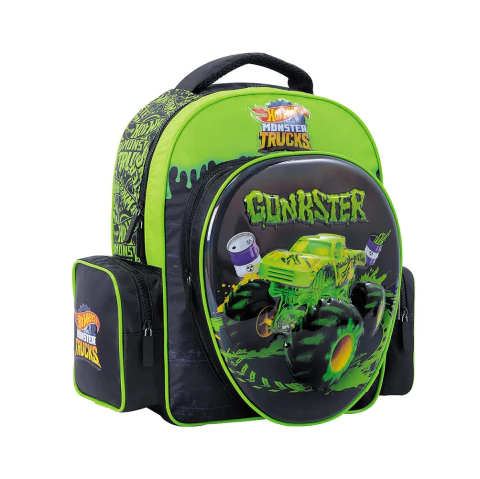 MOCHILA WABRO HOT WHEELS GREEN 14" ESPALDA - comprar online
