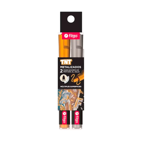 MARCADORES FILGO TNT MULTISUPERFICIES AL AGUA METALIZADOS x2