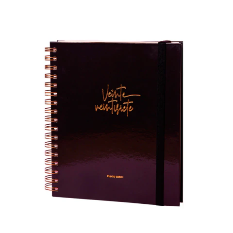 MI AGENDA PUNTO CERO 2027 - AURA NEGRO- 2 HOJAS X DIA 15X21 CM