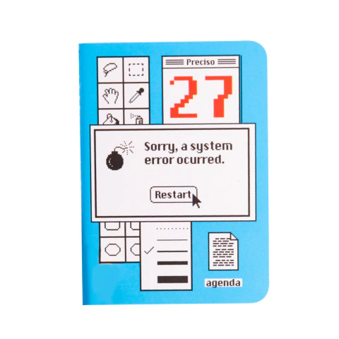 AGENDA MONOBLOCK 2027 - MINIMA SISTEM ERROR - SEMANAL 9 X 12,5 CM