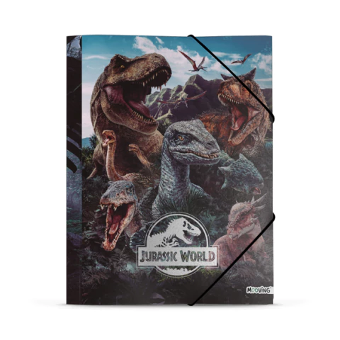 CARPETA MOOVING JURASSIC WORLD 3 SOLAPAS OFICIO