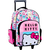 MOCHILA WABRO - HELLO KITTY CUADRILLE ROSA - 17" CARRO