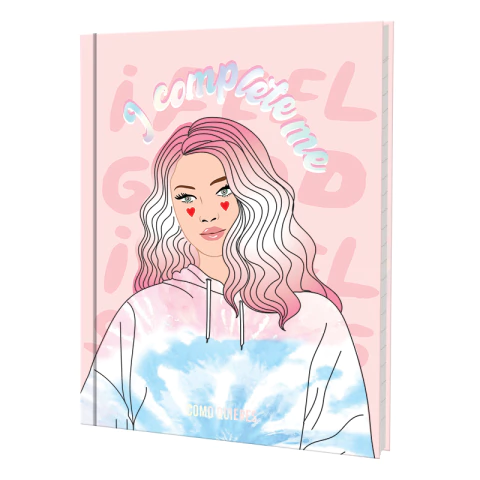 CUADERNO MOOVING COMO QUIERES COSIDO TAPA DURA 16X21 48 HOJAS RAYADO