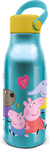 BOTELLA WABRO ALUMINIO PEPPA PIG C/CORREA FLEXIBLE 760ML