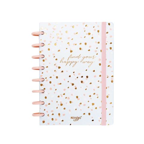 CUADERNO A DISCOS MOOVING LOOP A5 HAPPY WAY