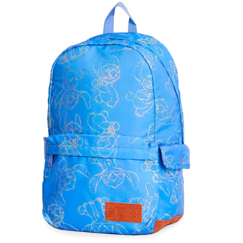 MOCHILA MOOVING - STITCH PATTERN - 18" ESPALDA