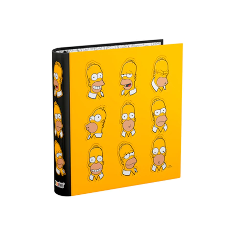 CARPETA MOOVING SIMPSONS - ESTADOS DE ANIMO HOMERO - N°3 CON AROS