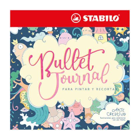LIBRO PARA COLOREAR STABILO ARTE CREATIVO BULLET JOURNAL