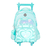 MOCHILA FOOTY - SUPER HEART AZUL CON LUZ - 18" CARRO