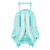 MOCHILA FOOTY - SUPER HEART AZUL CON LUZ - 18" CARRO en internet