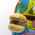 MOCHILA CRESKO BOB ESPONJA CON COLGANTE 18" ESPALDA