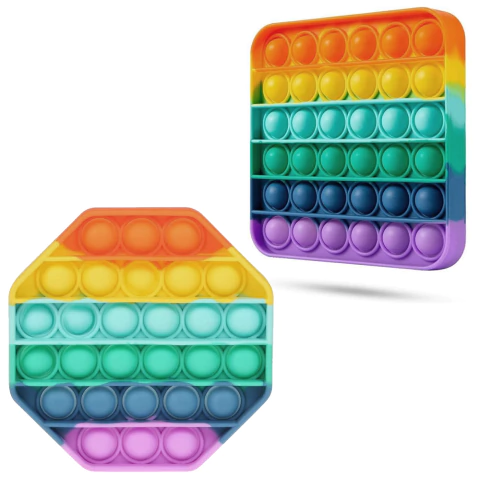 POP IT ARCOÍRIS JUEGO SENSORIAL ANTI-ESTRÉS SILICONA TIK TOK ORIGINAL