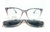 Óculos Clip-On Acetato Redondo Rosa Transparente 6567 Citrine