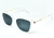 Óculos de Grau Clip-On Polarizado Branco Transparente Citrine 6572 na internet