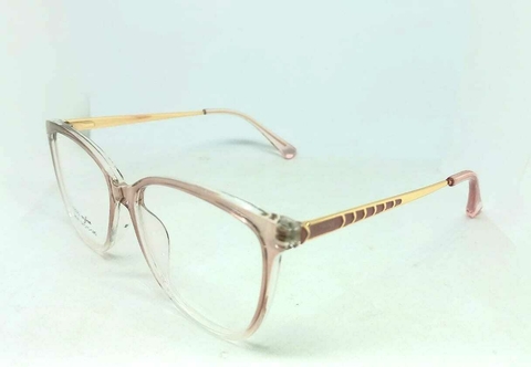 Óculos Feminino Gatinho Acetato Rosa Transparente Citrine 68147