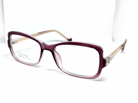 Óculos de Grau Retangulo Lilas Transparente Acetato 68303