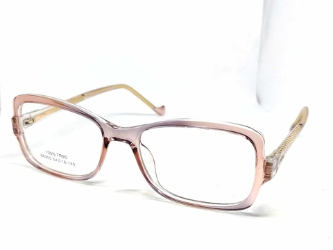 Óculos de Grau Retangulo Rosa Transparente Acetato 68303