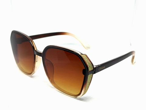 Óculos de Sol Feminino Marrom Brilhante Citrine FG8127