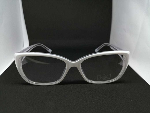 Óculos de Grau Feminino Branco Retangular Acetato Adulto