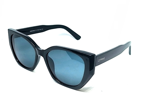 Óculos de Sol Geométrico Preto Acetato Feminino Citrine - comprar online