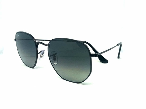 Ray-Ban Solar Hexagonal Preto Cristal Clássico - Original