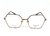 Óculos Vogue Feminino Bronze Hexagonal Titânio Original na internet