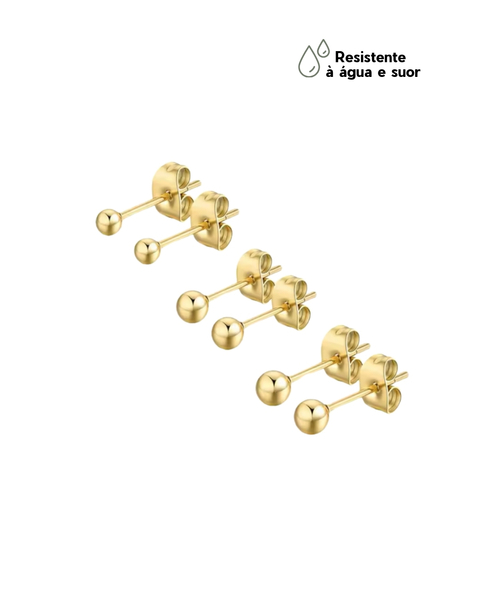 Trio de Bolinhas em Aço Inoxidável - comprar online