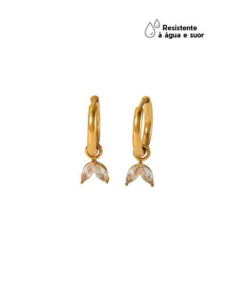 Argolinha Pingente Liz em Aço Inoxidável - comprar online