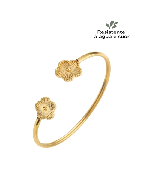 Bracelete Trevo em Aço Inoxidável - comprar online