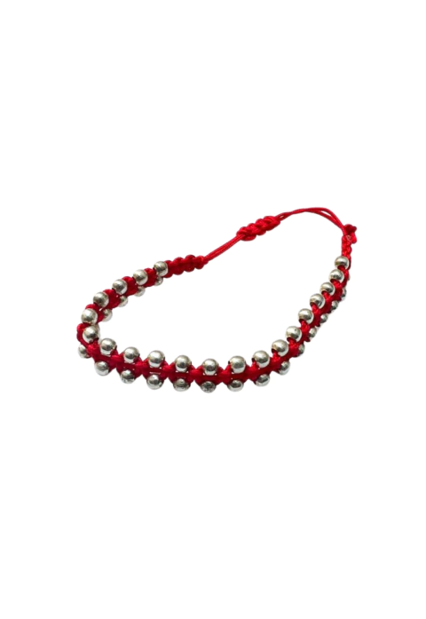 PULSERA DE HILO ROJO/NEGRO - comprar online