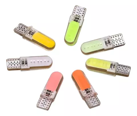 Led T10 Alto Brillo Color Blanco-celeste-rojo-azul-ambar-verde 1 unidad - comprar online