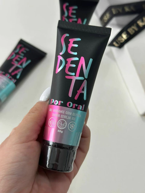 SEDENTA POR ORAL CEREJA ICE GEL VIBRANTE COMESTÍVEL COM GLITTER - comprar online