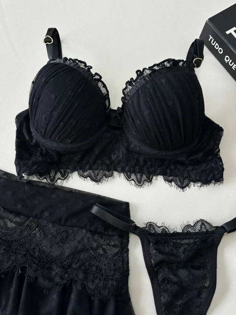 CONJUNTO ROMANCE + SAIA + LUVA - comprar online