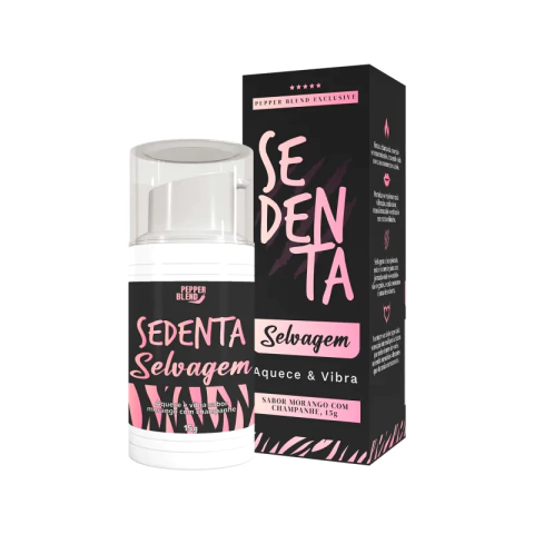 GEL VIBRADOR LÍQUIDO SEDENTA SELVAGEM FACILITADOR ORGASMO FEMININO MORANGO COM CHAMPANHE 15G - comprar online